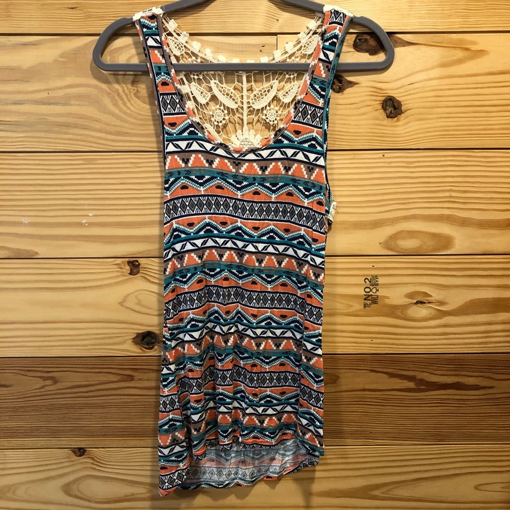 Rue21 Multicolor Aztec Print Tank Top